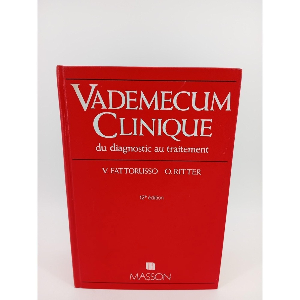1988 Vademecum Clinique du Médecin Praticien (12e Édition) Référence Médicale